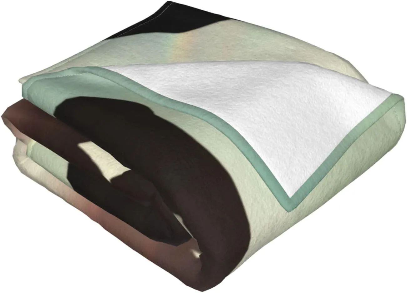 Psalm 14：73 60"X50" Flannel Blanket - 100% Soft Polyester, Lightweight and Warm, Suitable for Families, Camping, Travel
