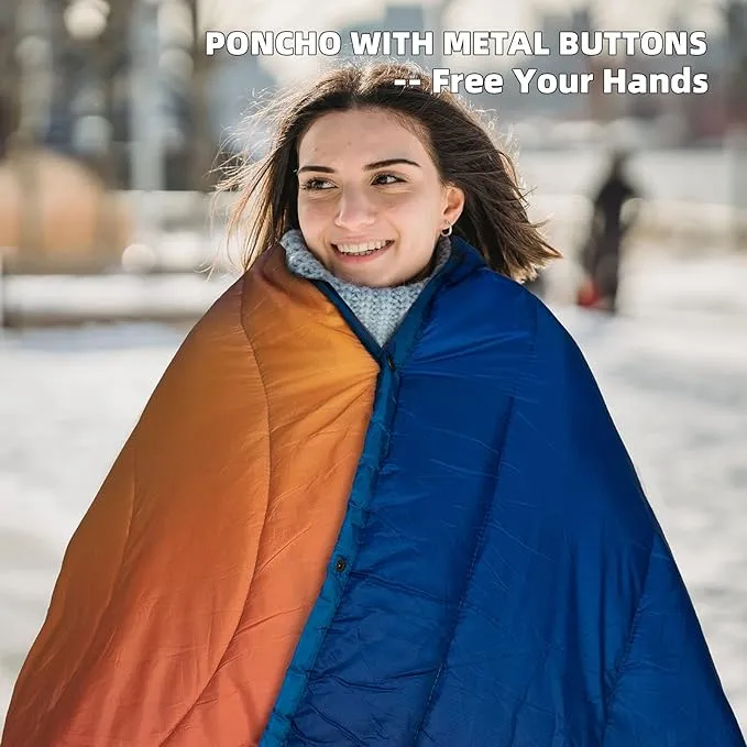 Puffy Blanket - Extra Light and Fluffy Warm Camping Blanket, Perfect for Camping and Backpacking, Compact, Insulated, Packable, Down - Alternative Camp Blankets for Outdoor & Indoor