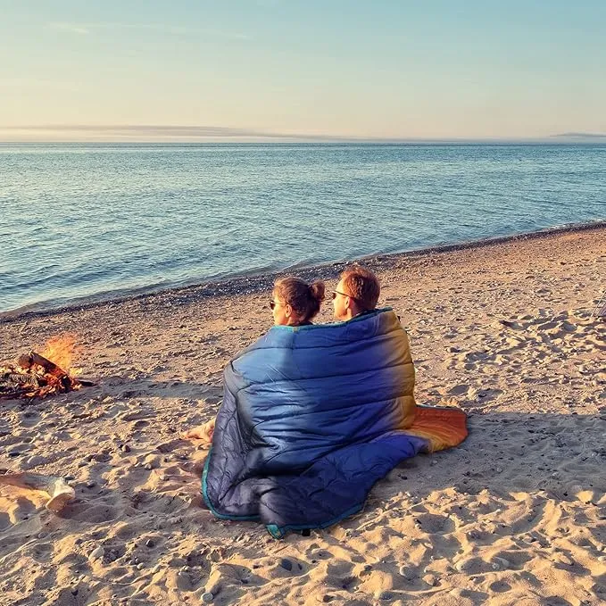 Puffy Blanket - Extra Light and Fluffy Warm Camping Blanket, Perfect for Camping and Backpacking, Compact, Insulated, Packable, Down - Alternative Camp Blankets for Outdoor & Indoor