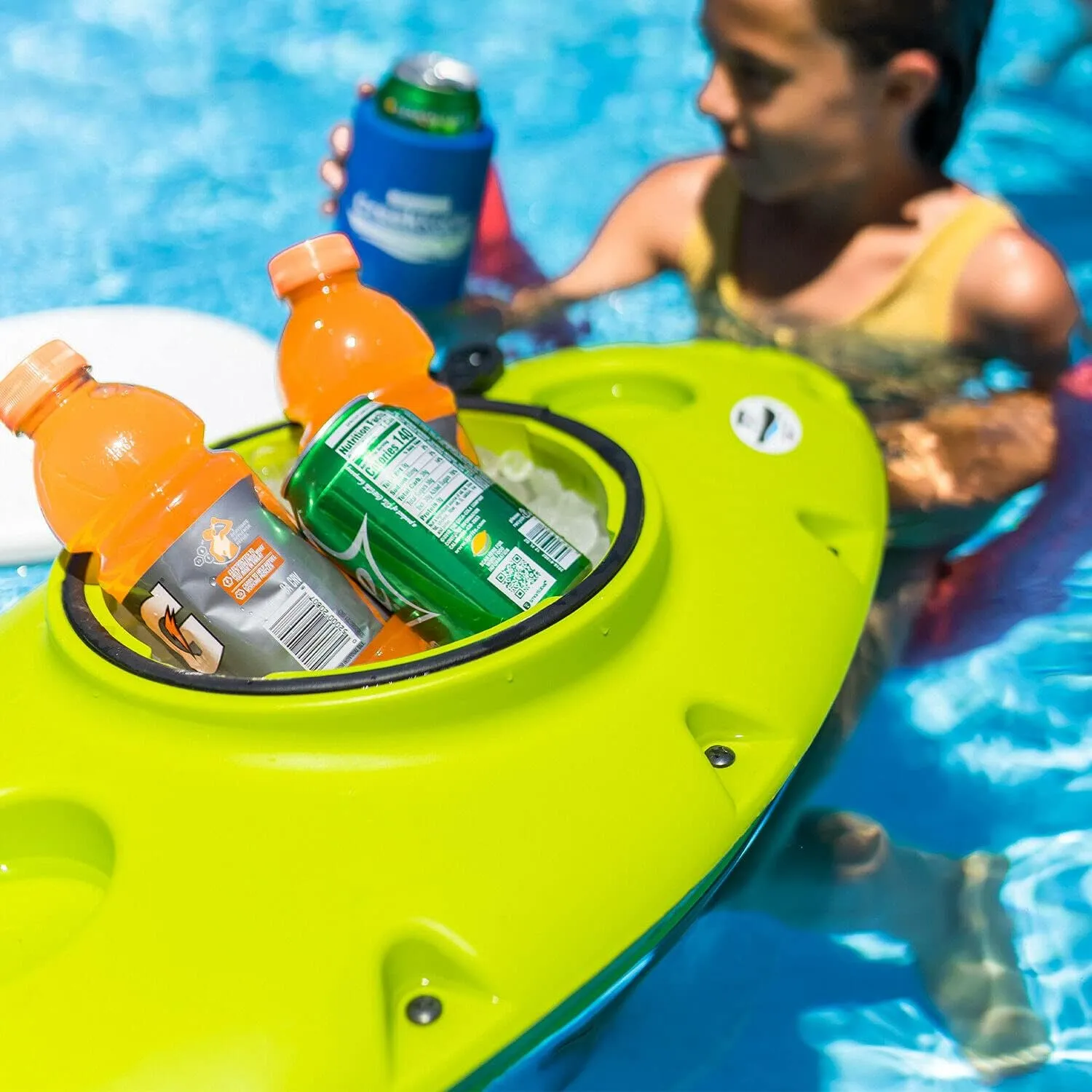 PuP Floating Cooler, Tow on Rivers and Lakes, 15 Quart