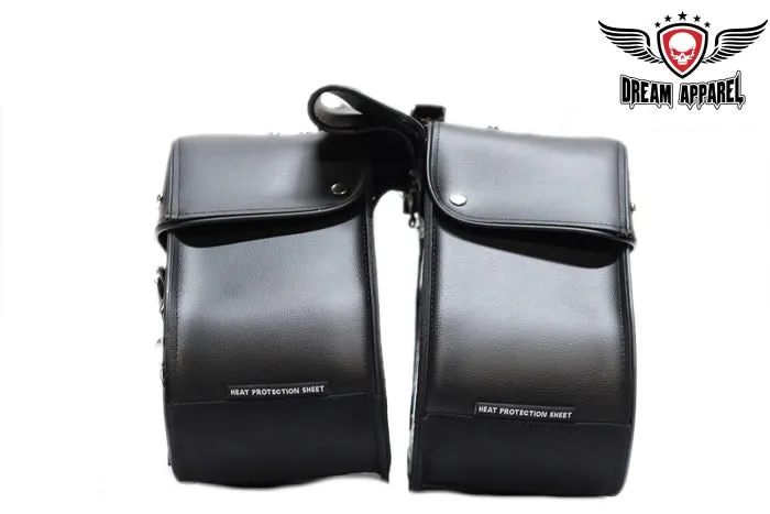 PVC Motorcycle Saddlebag With Studs