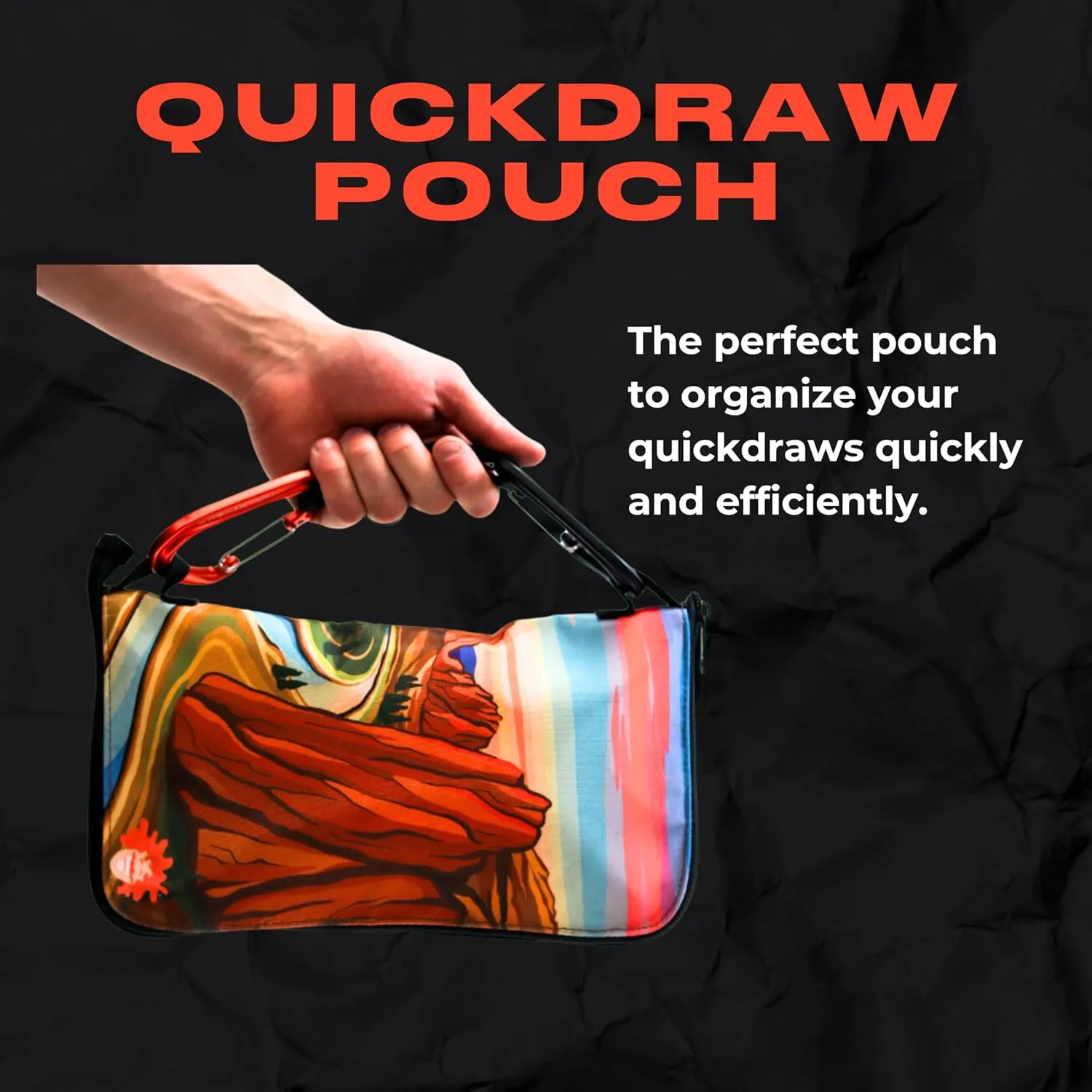 Quickdraw Pouch | Rock Climbing Quickdraw Organization | for Storage & Protection | Easy-Carry