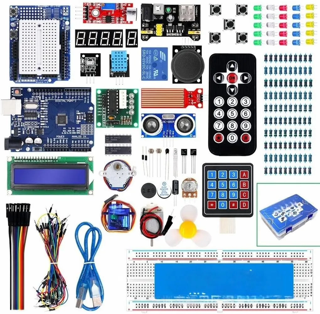 R3 Mega2560 Mega328 Nano Super Starter Kit - Electronics Learning Kit with Tutorial for Arduino IDE