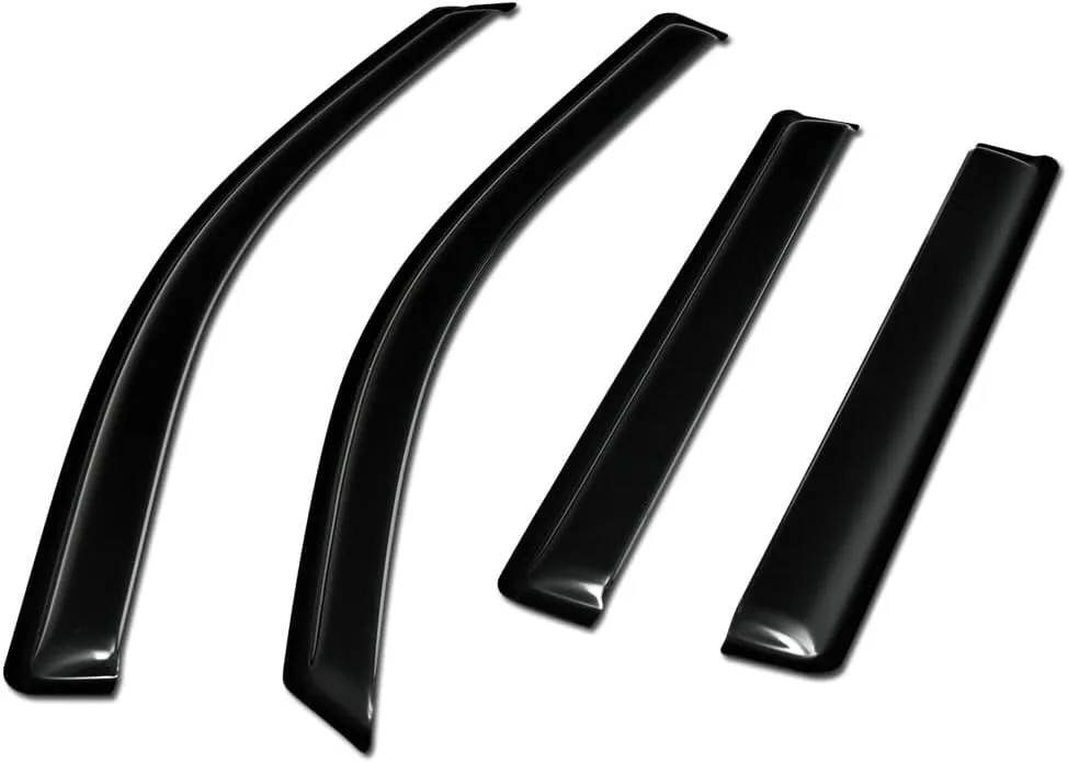 R&L Racing Window Vent Visors 4-Piece Set Compatible with GMC Yukon Denali/Tahoe/Escalade 15-17 | UV-Resistant Dark Smoke Car Window Deflectors | Side Window Sun/Rain Guard ventvisor