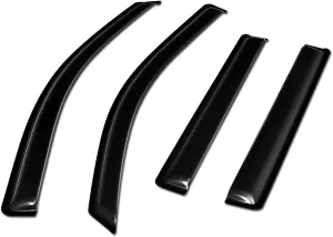 R&L Racing Window Vent Visors 4-Piece Set Compatible with GMC Yukon Denali/Tahoe/Escalade 15-17 | UV-Resistant Dark Smoke Car Window Deflectors | Side Window Sun/Rain Guard ventvisor