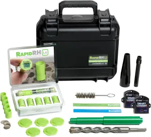Rapid RH L6 Concrete Moisture Test Starter Kit  (Fahrenheit) | Accurate ASTM F2170 Compliant Concrete Testing Kit for Contractors & Flooring Installers