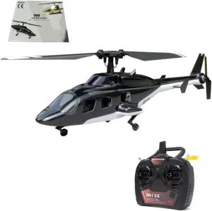 RC Helicopter Model Kit for Adults, F150BL V3 Airwolf RC Helicopter Model, Outdoor Airplane Model Toys with LED Lights& 6-Axis Gyro (RTF Version)