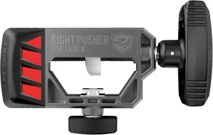 Real Avid Universal Glock Sight Pusher | Front and Rear Sight Tool for Glock 19, 17, 43, 26, 22, 48 & More | Pistol Sight Pusher Tool for Adjusting Dovetail Sights on Most Sight Styles