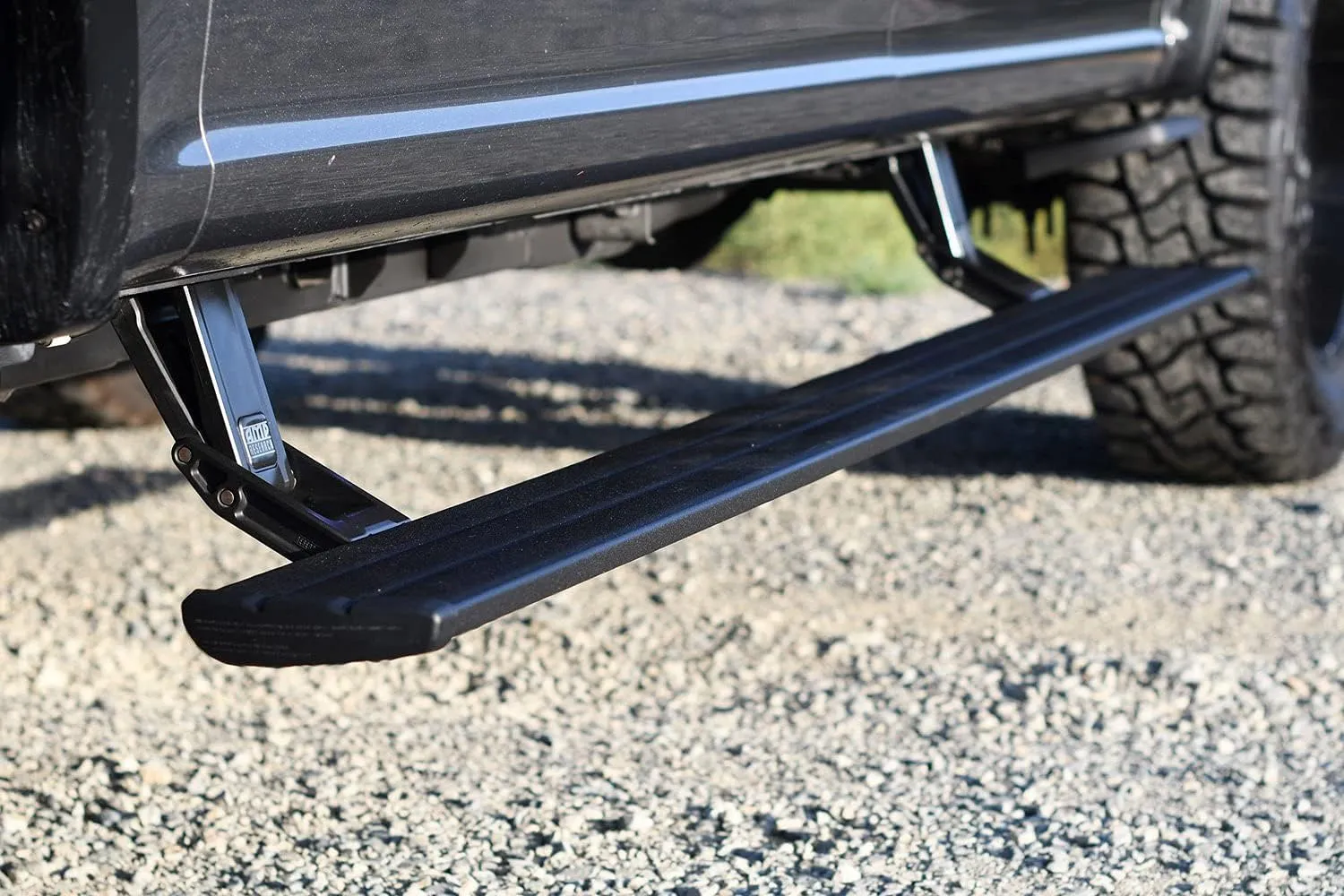 RealTruck AMP Research PowerStep Smart Series Power Running Boards with LED Step Lights for 2017 - 2019 Ford F-250/F-350/F-450 Super Duty - Electric Powerstep & Retractable Truck Steps