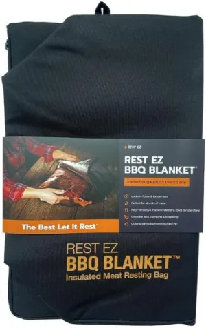 Rest EZ BBQ Blanket® - Insulated Meat Resting Bag for Moisture Retention and Tender BBQ - Heavy-Duty with Wide Mouth Design for Briskets, Pork Shoulders, Steaks
