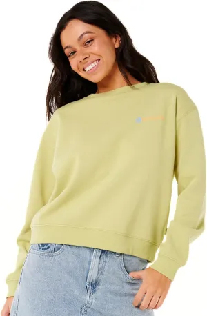 Rip Curl Women's Long Sleeve, Relaxed Fit Crewneck Casual Pullover Crew Sweatshirt