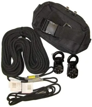 Rock Exotica Aztek Pulley Kit (1-Aztek Pulley Set, 1-Aztek Rope Set, 1-Aztek Bag) Black