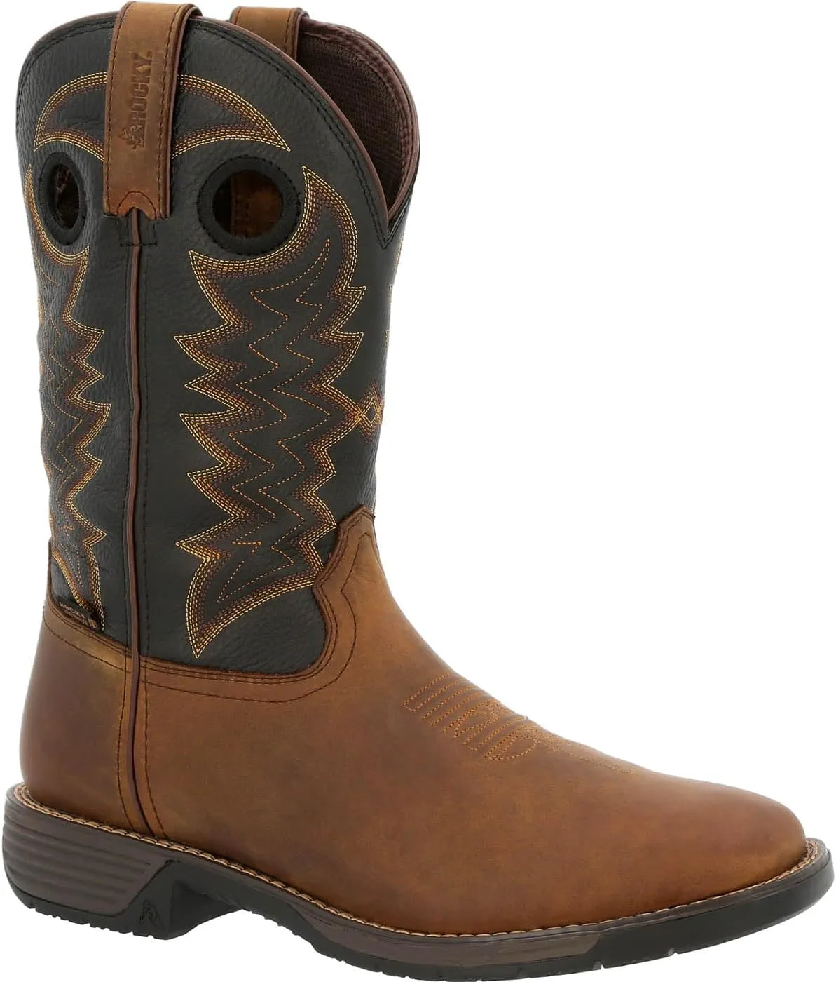 Rocky Rugged Trail Steel Toe Waterproof Western Boot Size 9(M)