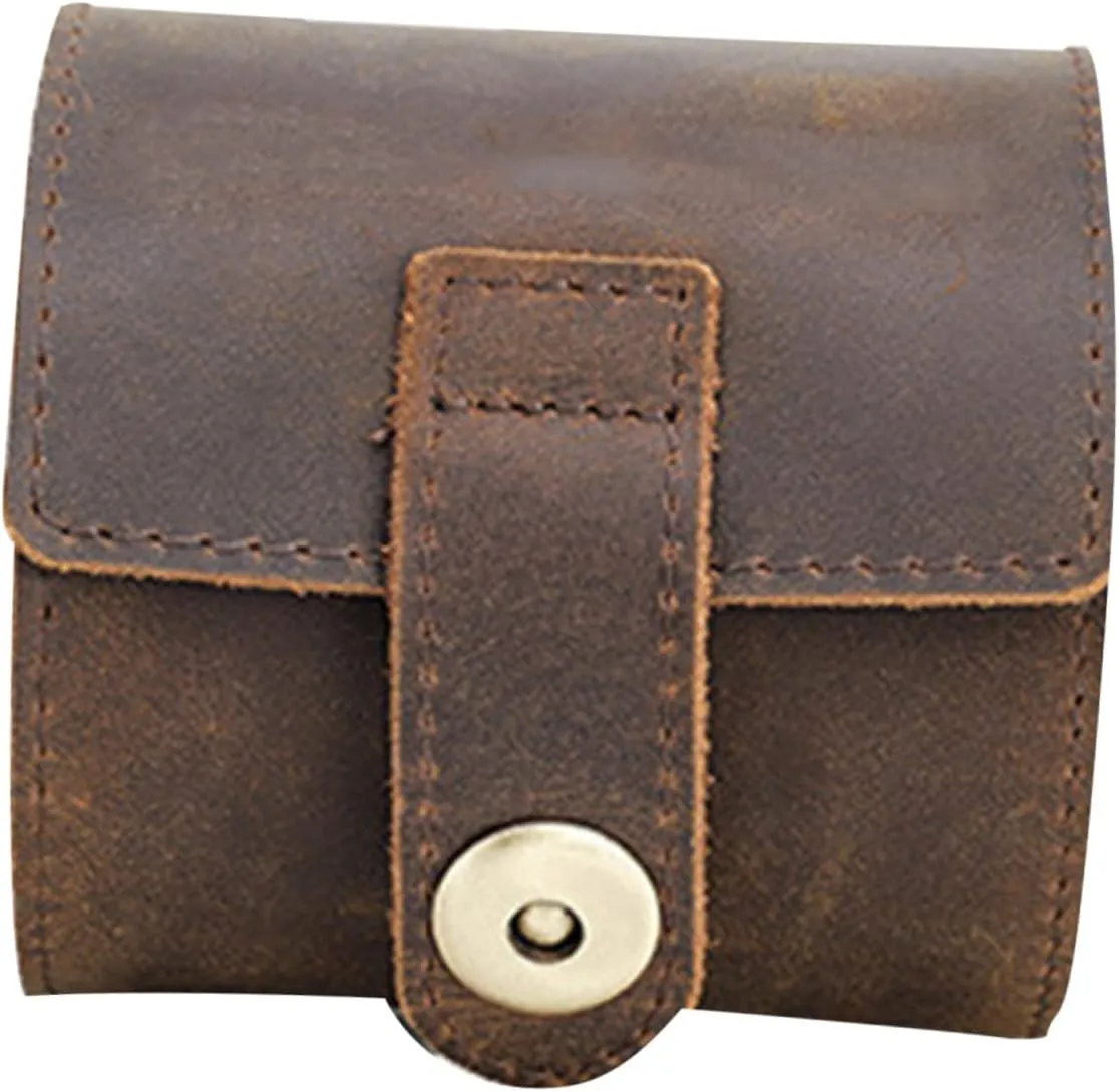 Roll Watch Bag Digital Sunglasses Adjustable Watch Case Holder Electronic Orient Hand Bank Stand Watches Organizer Watch Cases for Men Portable Jewelry Case Travel Coffee Leather/437