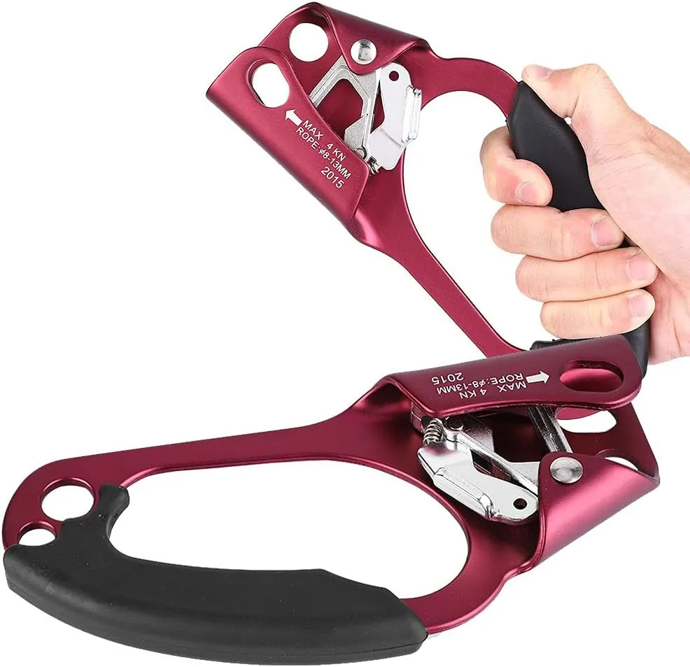 Rope Ascender, Ropeman Ascender Ascender with Strong Grip Right Hand Riser for Mountaineering Climbing