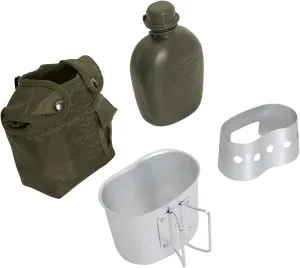 Rothco 4 Piece Canteen Kit with Cover, Aluminum Cup and Stove with Stand