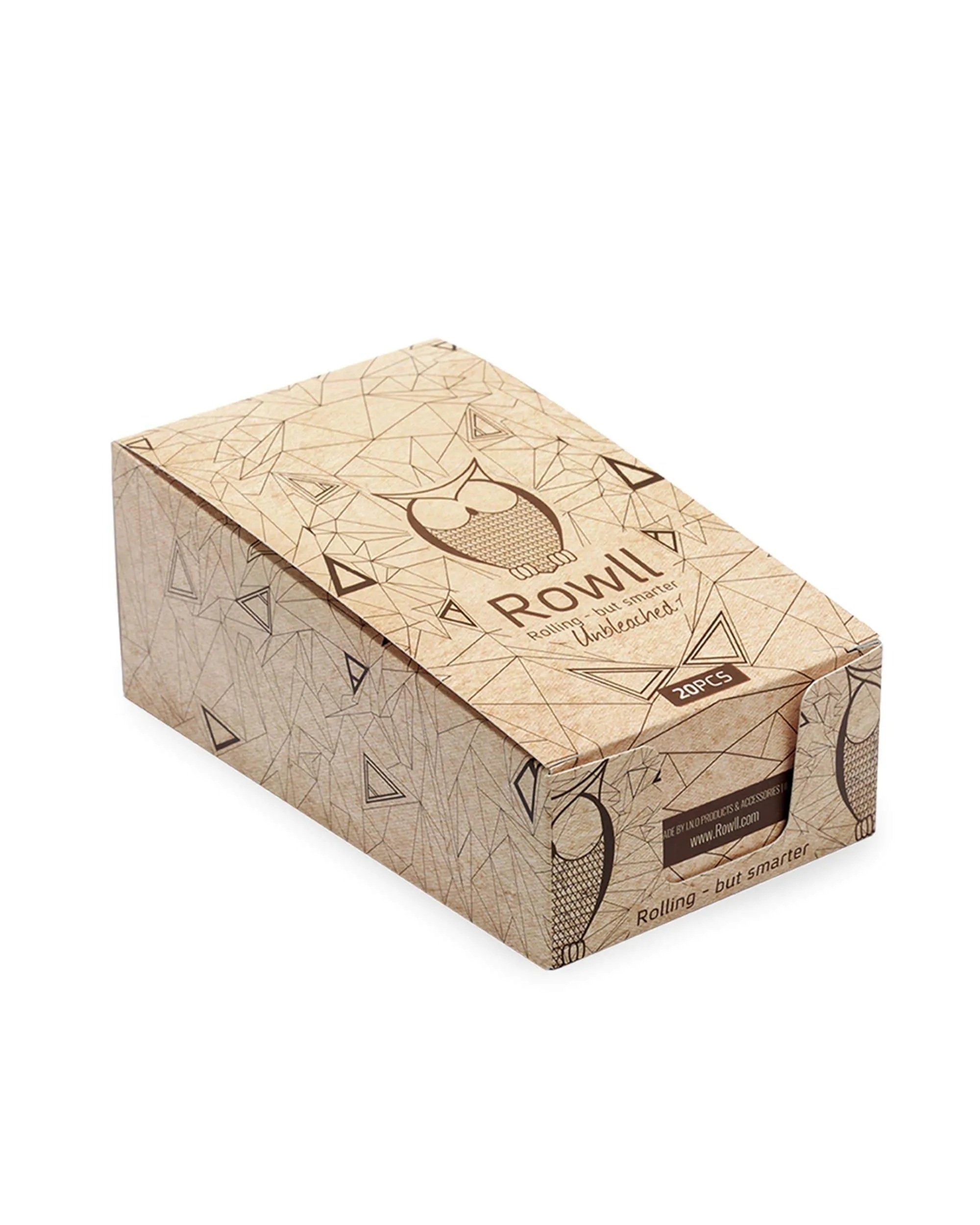 Rowll Unbleached Rolling Kit with Grinder - Box of 20