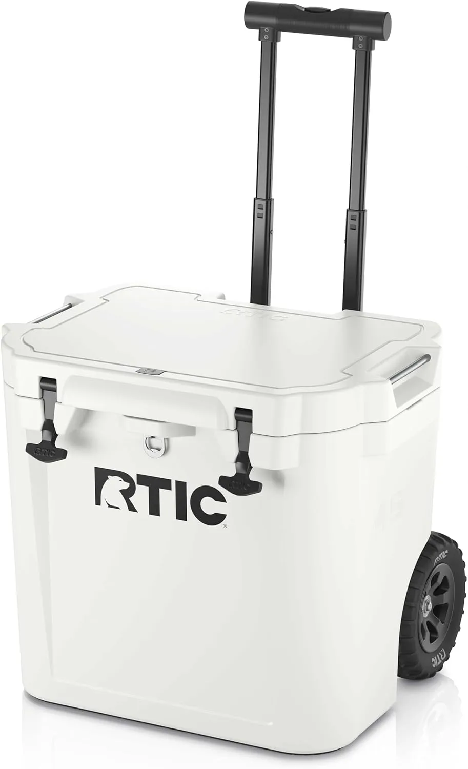 RTIC 45 QT Wheeled Ultra-Tough Cooler Hard Insulated Portable Ice Chest Box for Beach, Drink, Beverage, Camping, Picnic, Fishing, Boat, Barbecue, Rotomolded Construction