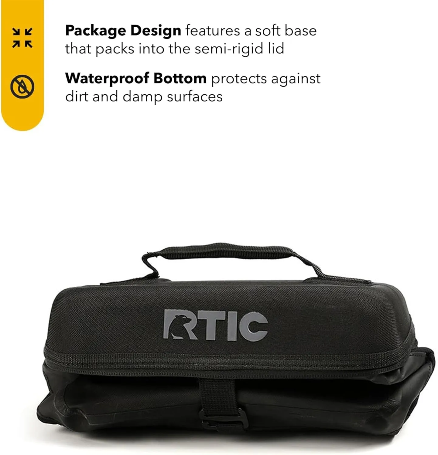 RTIC 6 Can Everyday Cooler, Soft Sided Portable Insulated Cooling for Lunch, Beach, Drink, Beverage, Travel, Camping, Picnic, for Men and Women