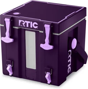 RTIC Halftime Water Cooler Portable Carrier Container, Drink Beverage Dispenser, Stackable with 2 Taps, Bottleless, BPA-Free, for Sports, Camping, BBQ, Parties, Picnic, & More, Plum/Lavender