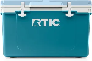 RTIC Ultra-Light 52 Quart Hard Cooler Insulated Portable Ice Chest Box for Beach, Drink, Beverage, Camping, Picnic, Fishing, Boat, Barbecue, 30% Lighter Than Rotomolded Coolers