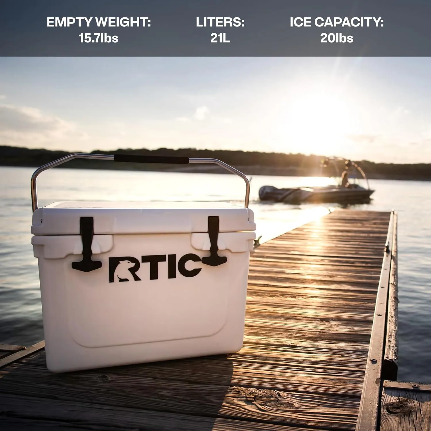 RTIC Ultra-Tough Cooler, Hard Insulated Ice Chest Box for Beach, Drink, Beverage, Camping, Picnic, Fishing, Boat, Barbecue