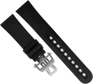Rubber Watch Band For Blancpain Fifty Fathoms Soft Strap Sports Wrist Bracelet Watch Replacement Accessories