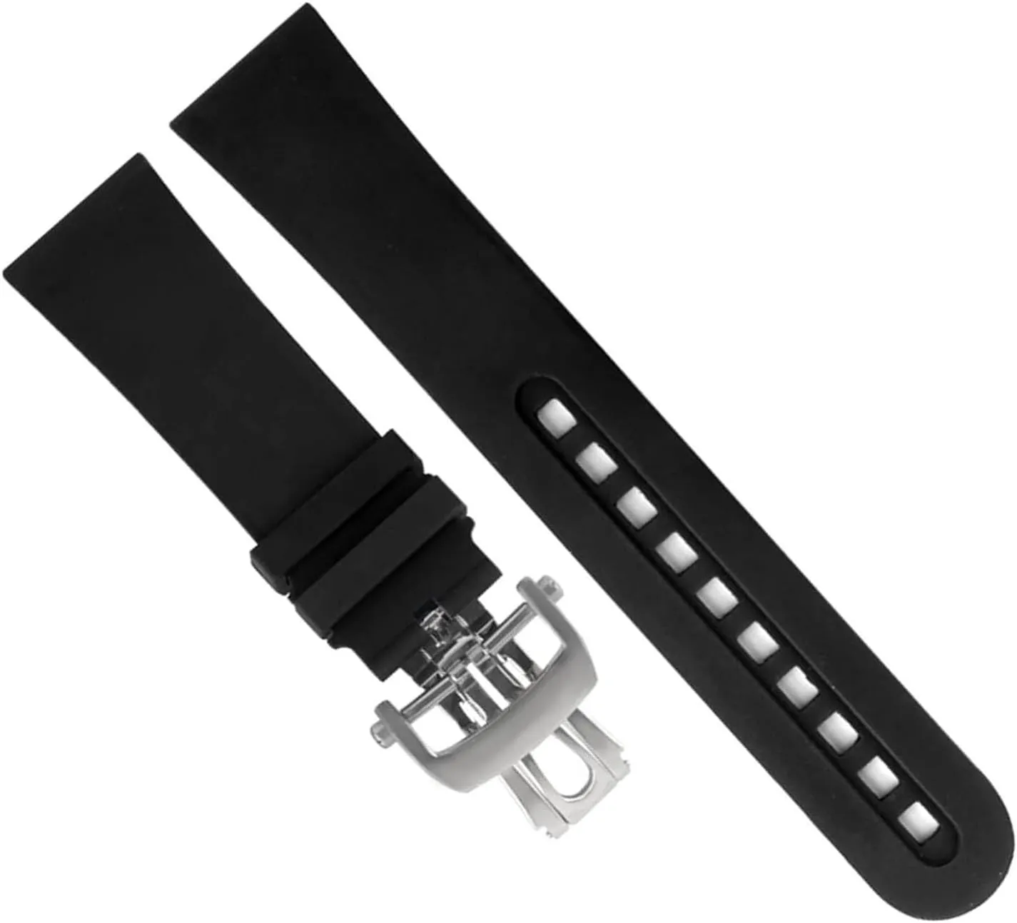Rubber Watch Band For Blancpain Fifty Fathoms Soft Strap Sports Wrist Bracelet Watch Replacement Accessories