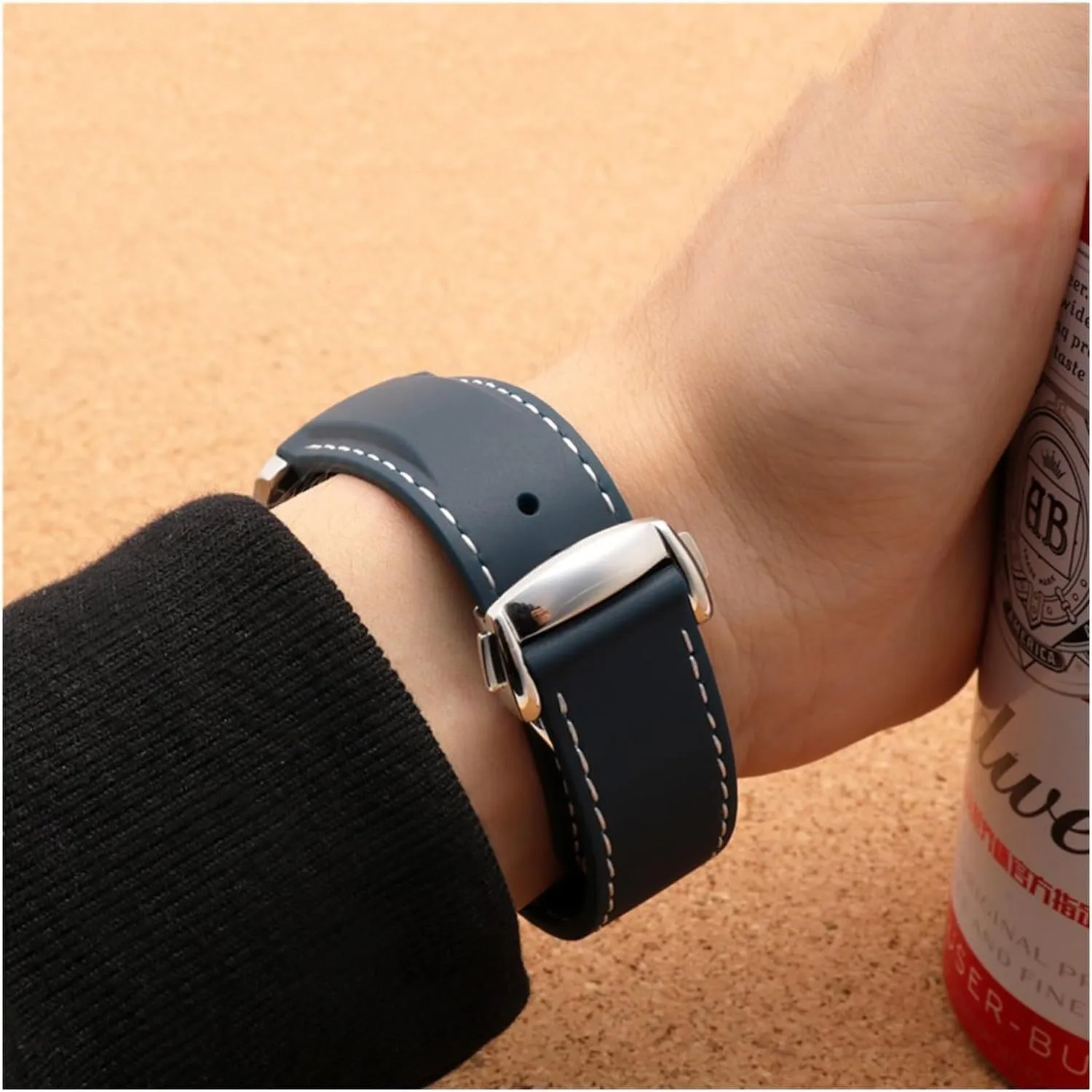 Rubber Watch Bands For Omega Seamaster 300 Speedmaster Watchband Men's Watch Accessories Strap