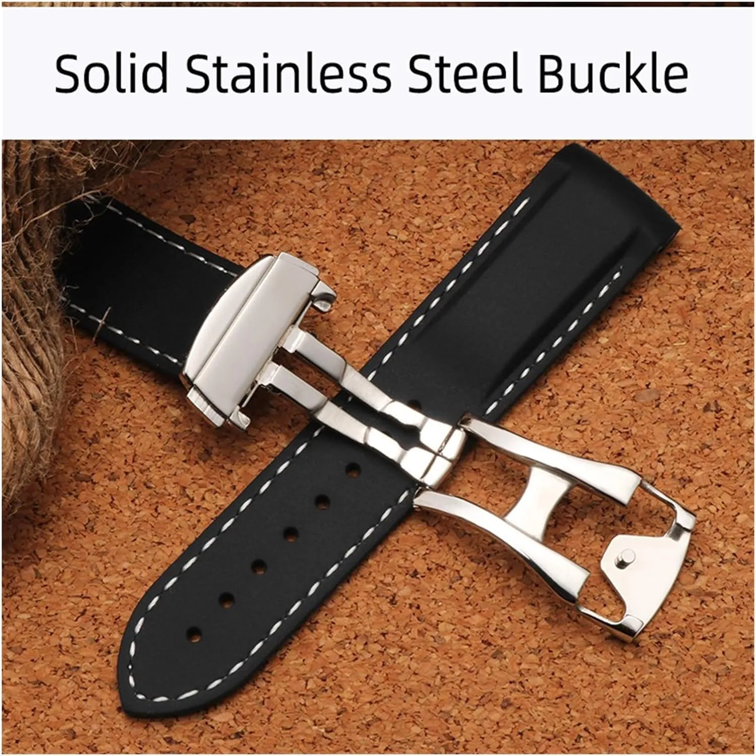 Rubber Watch Bands For Omega Seamaster 300 Speedmaster Watchband Men's Watch Accessories Strap