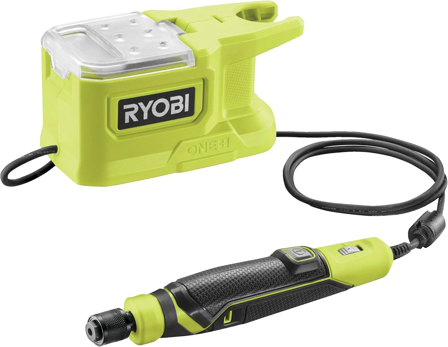 RYOBI ONE  RRT18-0 18V Cordless Mini Tool - Variable Speed Up to 35,000 RPM, Ideal Engraving, Grinding, Precise Cutting, 15 Accessories - Battery Not Included