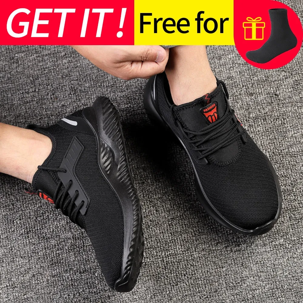 SafelyTrek™- Breathable Steel Protective Work Shoe wear