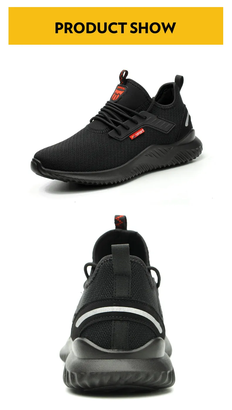 SafelyTrek™- Breathable Steel Protective Work Shoe wear