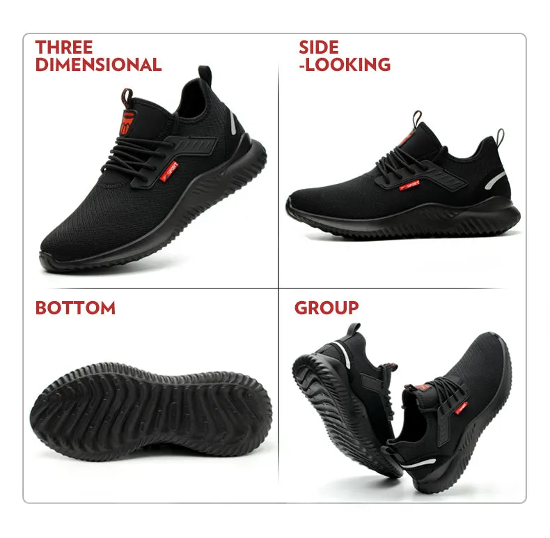 SafelyTrek™- Breathable Steel Protective Work Shoe wear