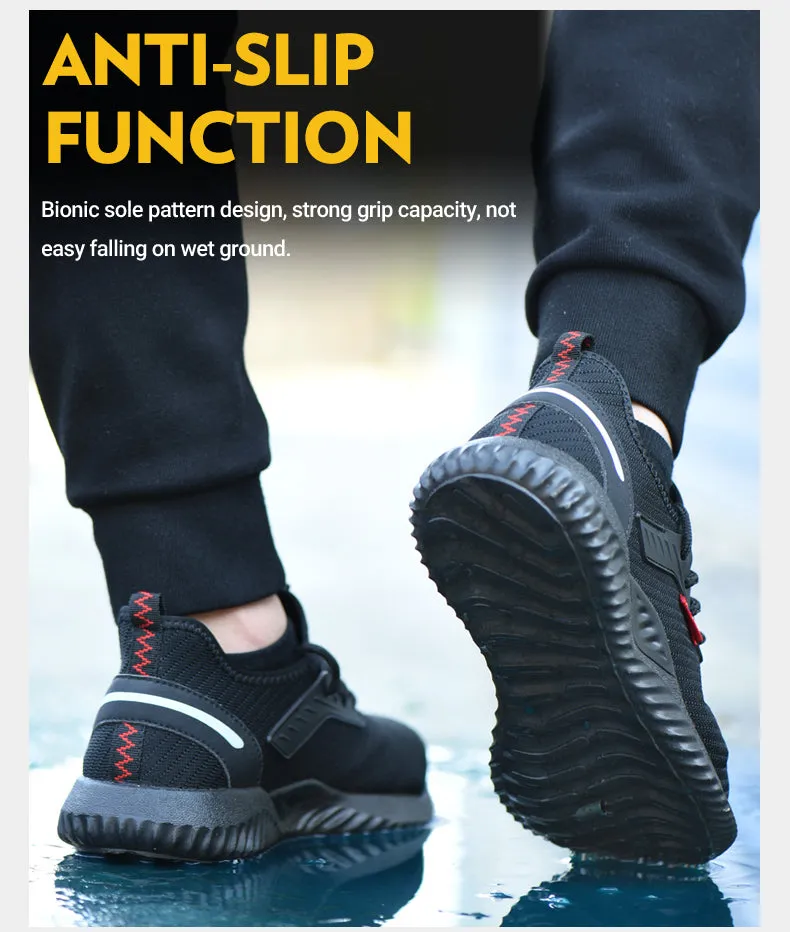 SafelyTrek™- Breathable Steel Protective Work Shoe wear