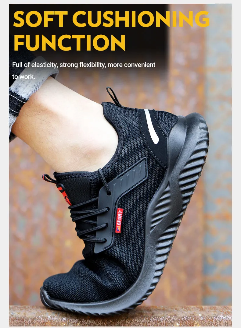 SafelyTrek™- Breathable Steel Protective Work Shoe wear