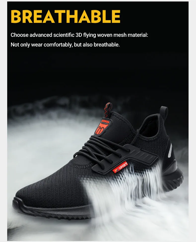 SafelyTrek™- Breathable Steel Protective Work Shoe wear