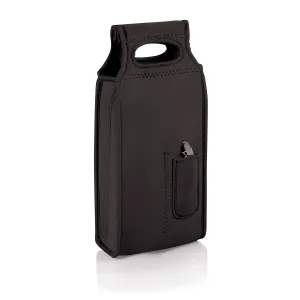 Samba - Black Two Bottle Wine Tote