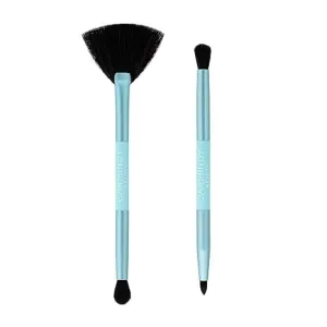 Scent Beauty Carmindy Dual Ended Eyeshadow Brush - 4-in-1 Eyeshadow & Highlighter Beauty Brushes with Soft Vegan Bristles - Compact Travel Makeup Brush