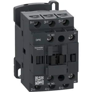 Schneider Electric DPE18B7 Easy TeSys IEC Contactor 7.5HP 480V 24VAC Coil, HVAC & AC Contactor, Pumps, Compressors, DIN-Rail Mount/Screw Fixing, 1/2HP 115V-Ph, 2HP 230V-1Ph, 3HP 200-230V, 7.5HP 460V