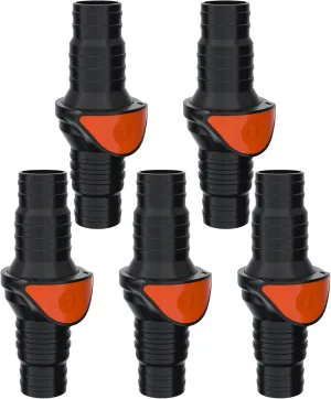 SEAFLO in-Line/ 90° Quick Disconnect Non-Return Check Valve PA6 GF POM Construction, Anti-Backflow Design, Versatile Applications (Choose Size and Style)