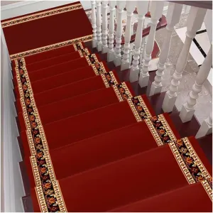 Self-Adhesive Stair Treads Carpet, Anti-Collision Stair Pads, Full Roll Anti Slip Step Floor Mat, Children Elders Pets Friendly Protection Rug, Home Staircase Decor Pad (Color : C:(Width: 14