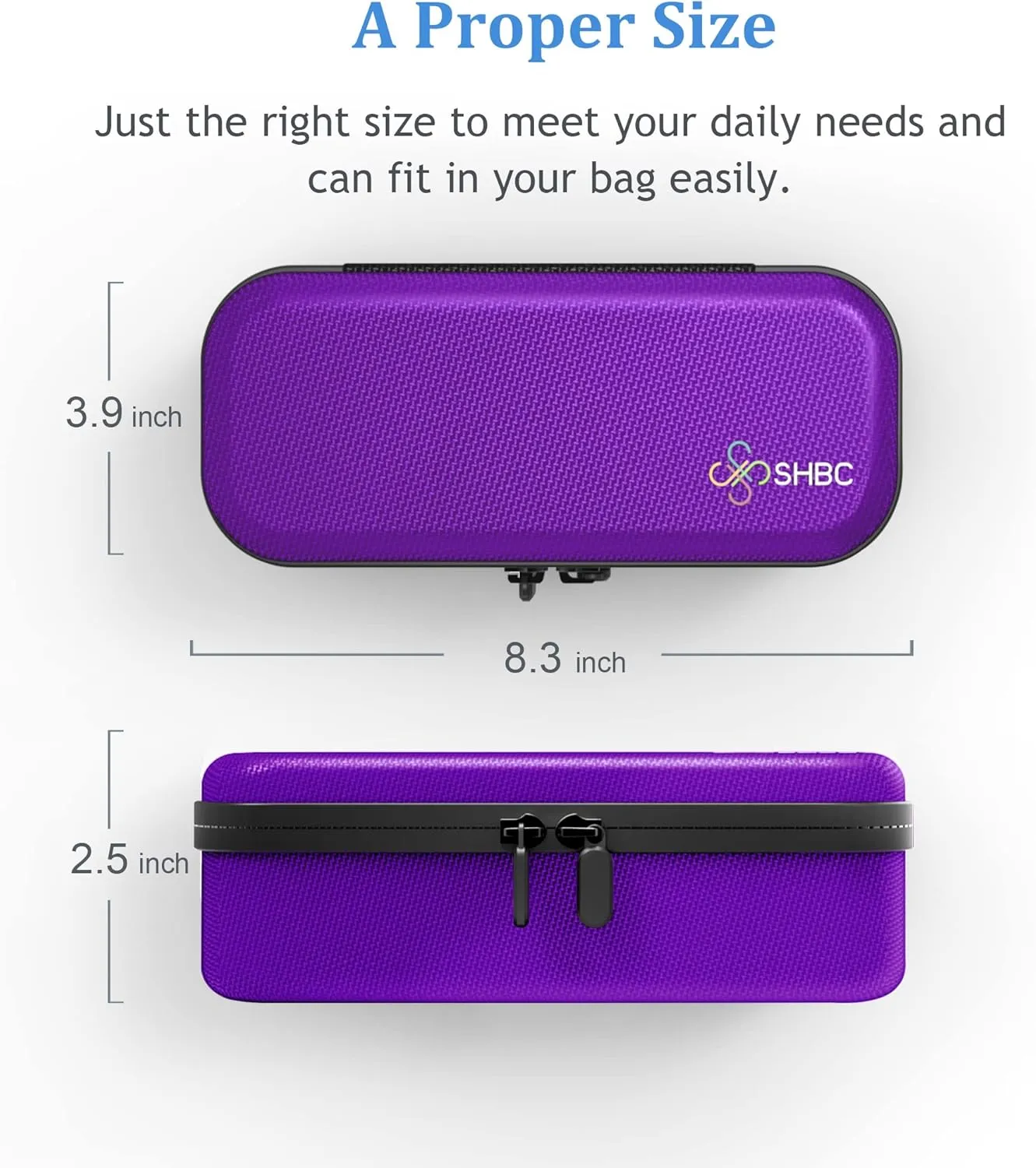 SHBC Insulin Pen Carrying Case Portable Medical Cooler Bag for Diabetes with Protective Ice Brick - Convenient to Changing Needles with Each Injection Purple