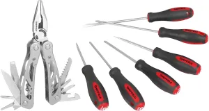 Sheffield 64001 6-Piece Screwdriver Set with 12-in-1 Multi-Tool