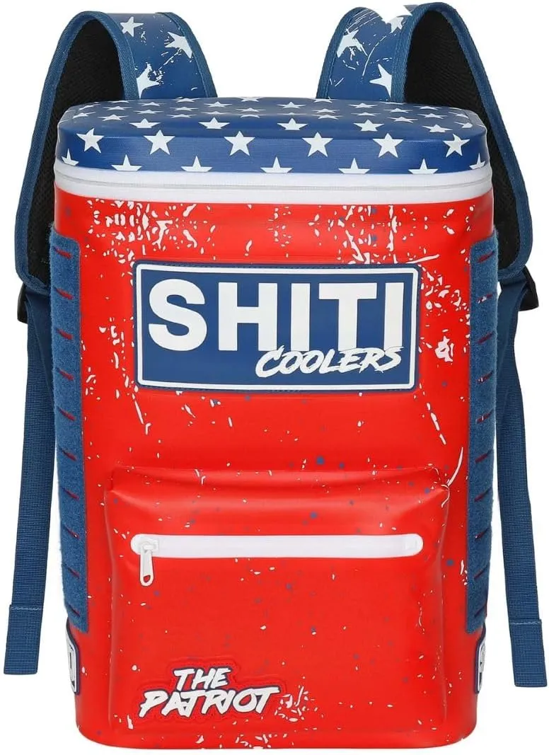 SHITI Coolers Cooler Backpack for Camping, Travel, Beach, Soft Lunch Box for Food, Drinks & Ice, Portable, Waterproof 24 Hr Insulated Bag with Shoulder Straps, Customizable
