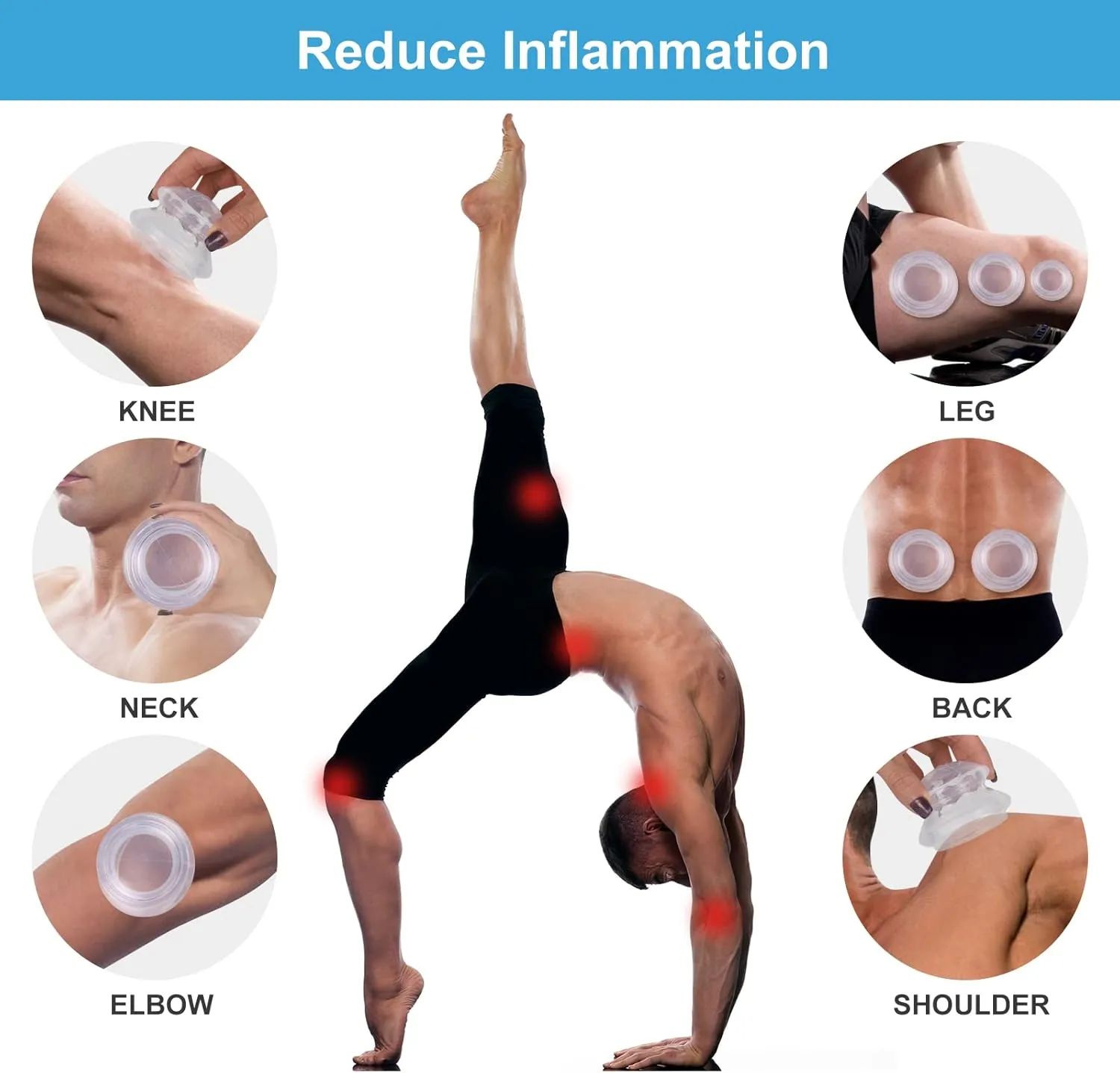 Silicone Cupping Therapy Set, Professional Studio and Home Cupping Set Massage Therapy Cups, Chinese Massage Cups for Cellulite Reduction Cupping Kit, Muscle and Joint Pain Myofascial Cupping Massager