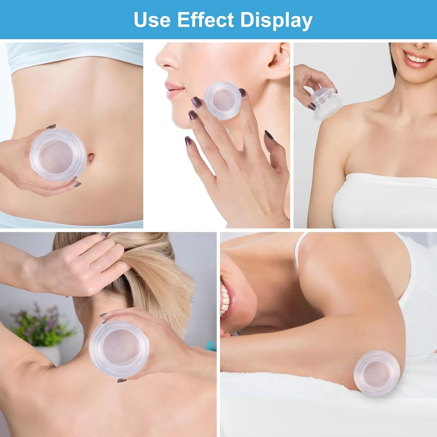 Silicone Cupping Therapy Set, Professional Studio and Home Cupping Set Massage Therapy Cups, Chinese Massage Cups for Cellulite Reduction Cupping Kit, Muscle and Joint Pain Myofascial Cupping Massager