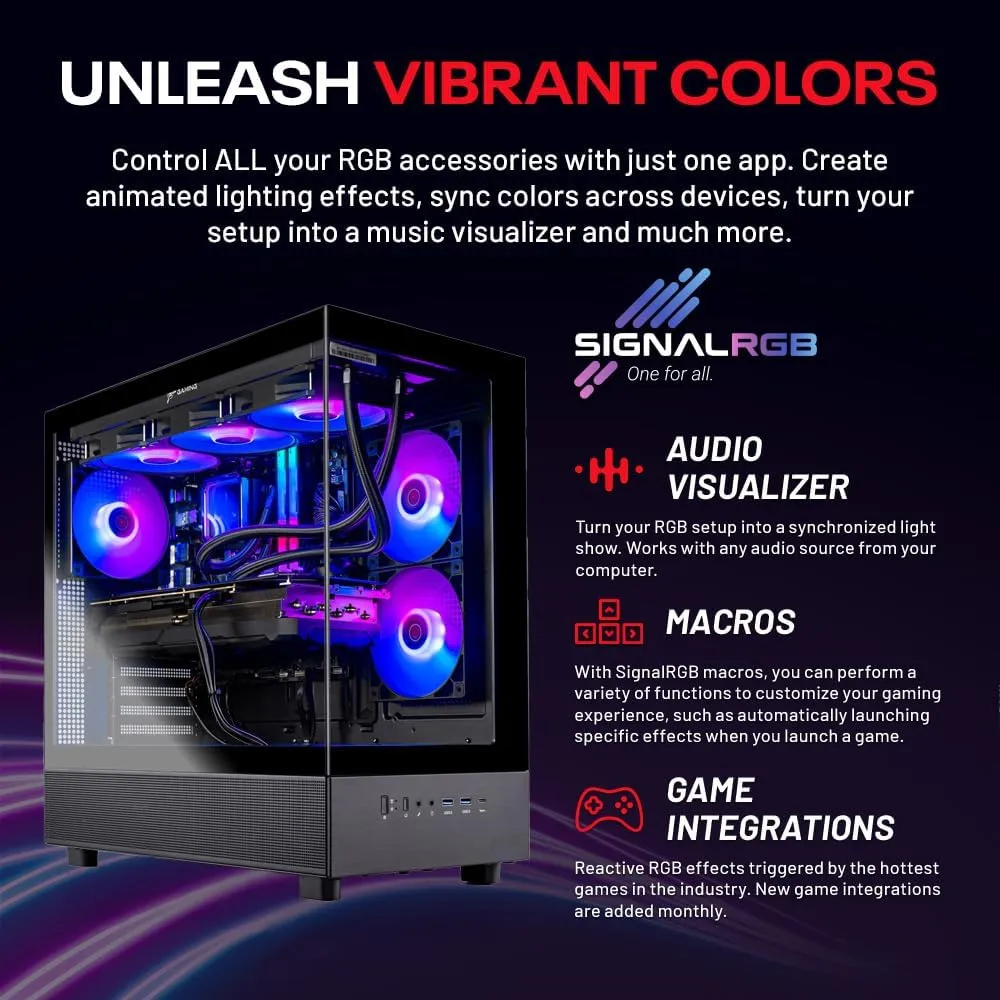 Skytech Azure Gaming PC Desktop, Ryzen 7 9700X 3.8 GHz (5.5GHz Turbo Boost), NVIDIA RTX 4060 8GB GDDR6, 1TB SSD, 16GB DDR5 RAM 6000, 650W Gold PSU, 360mm ARGB AIO, Wi-Fi, Win 11 Home