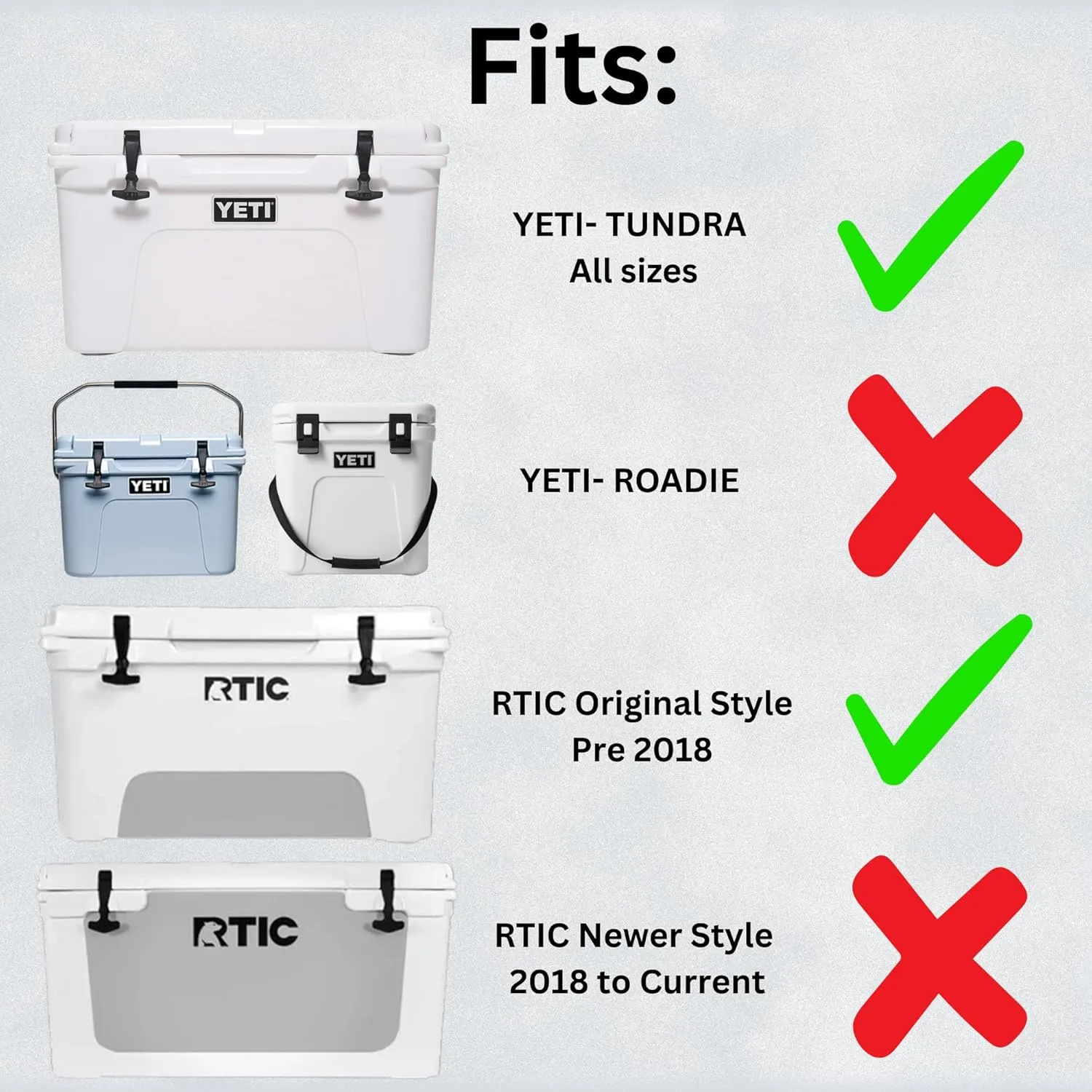 Sliding Feet for Yeti Tundra Cooler - Set of 4