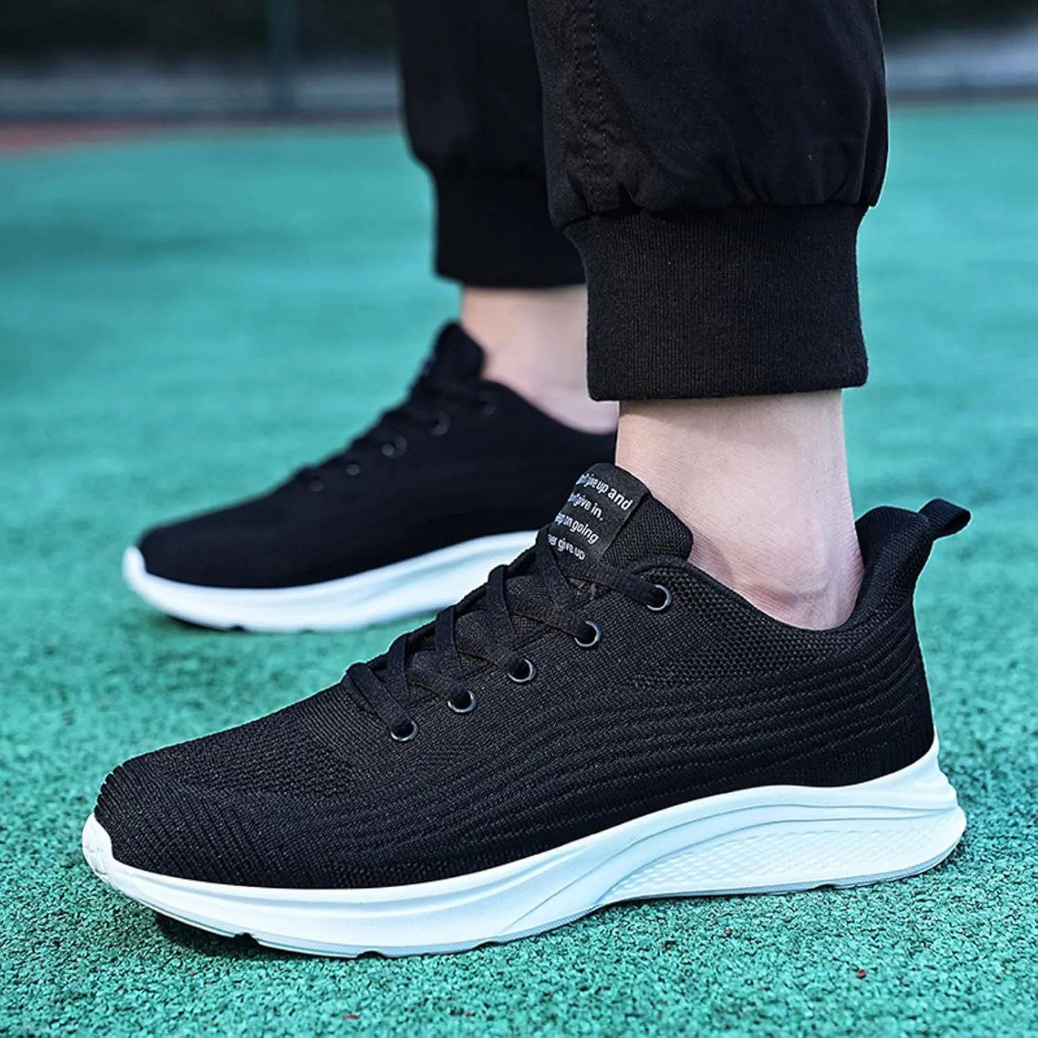 Sneakers for Men Casual Non Slip Work Shoes Athletic Tennis Shoes Lightweight Breathable Running Shoes Footwear